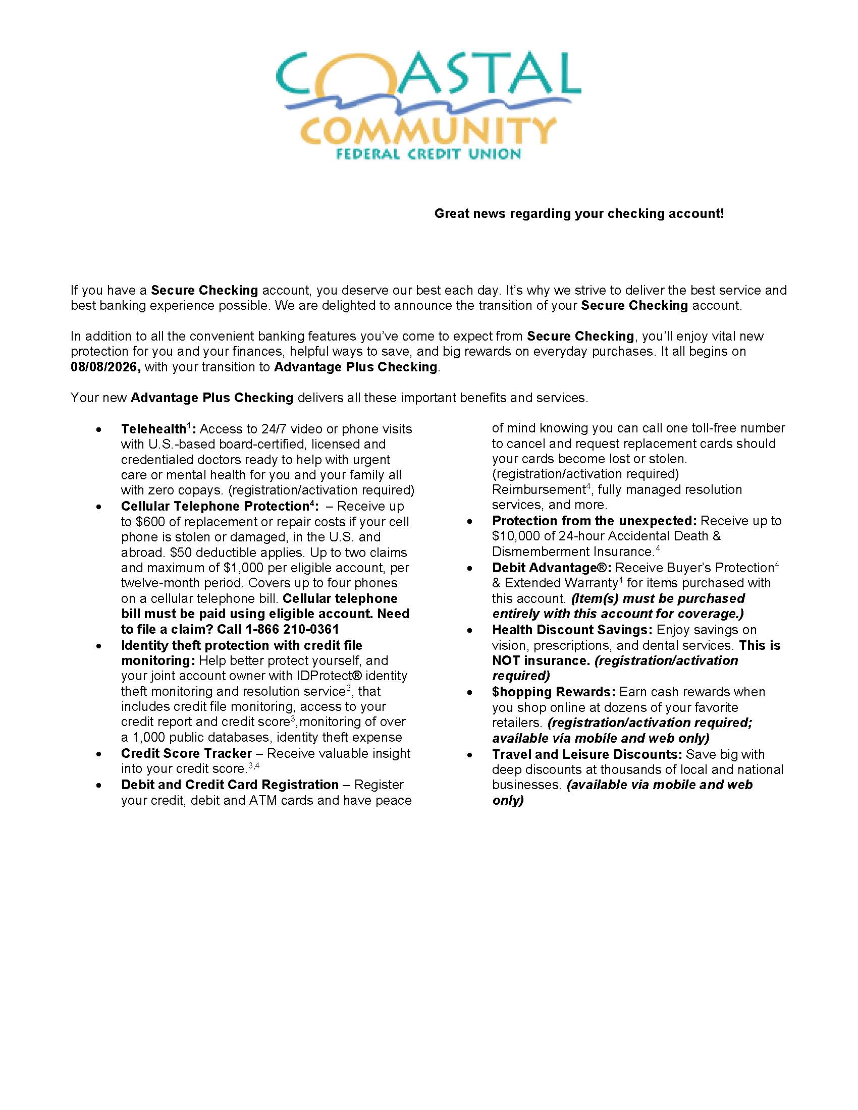 Advantage Plus Page 1