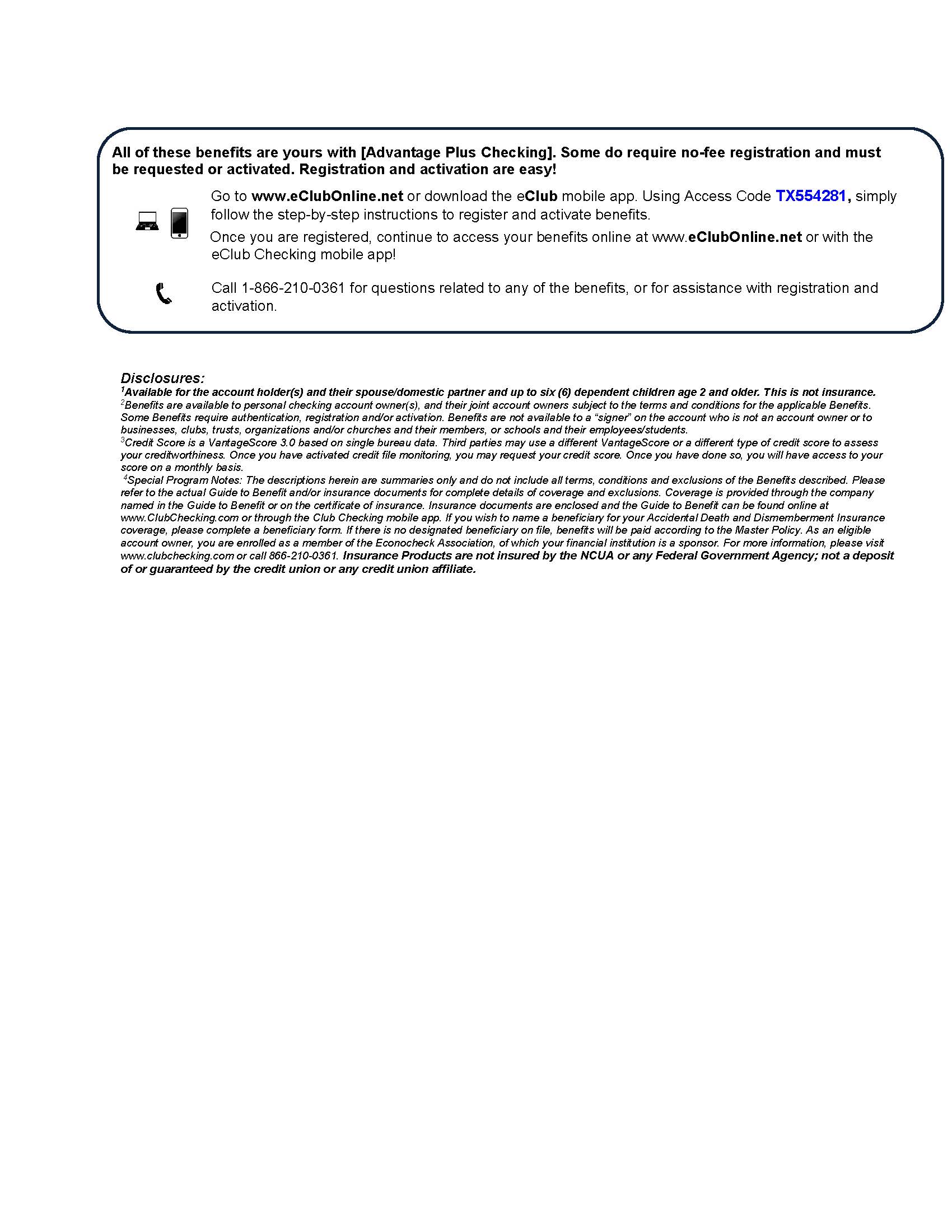 Advantage Plus Checking Page 3