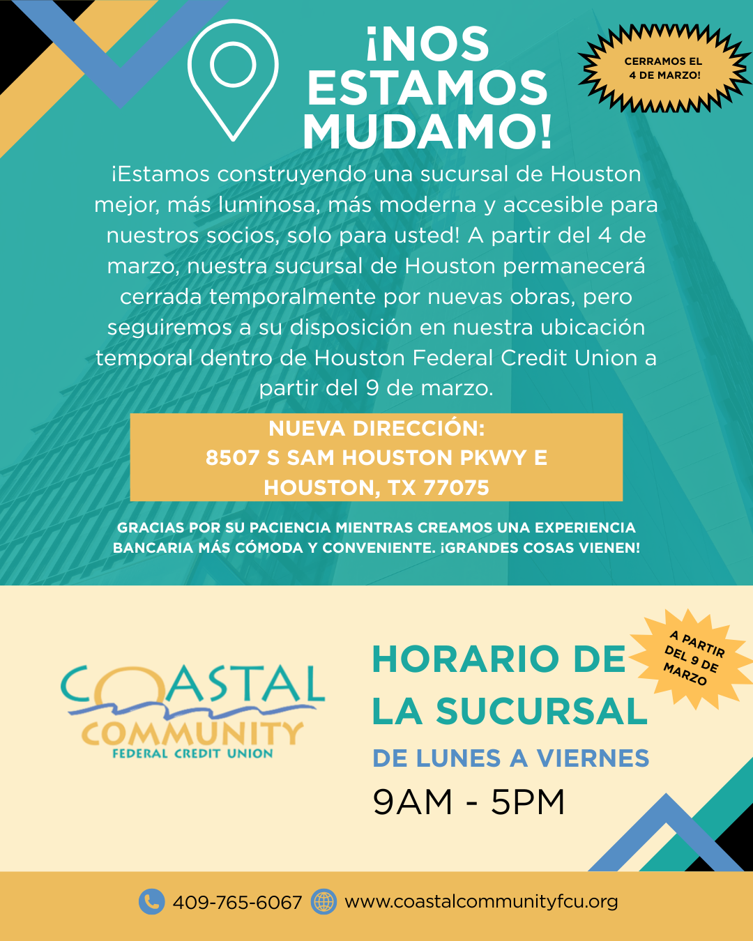 Spanish Houston Closure
