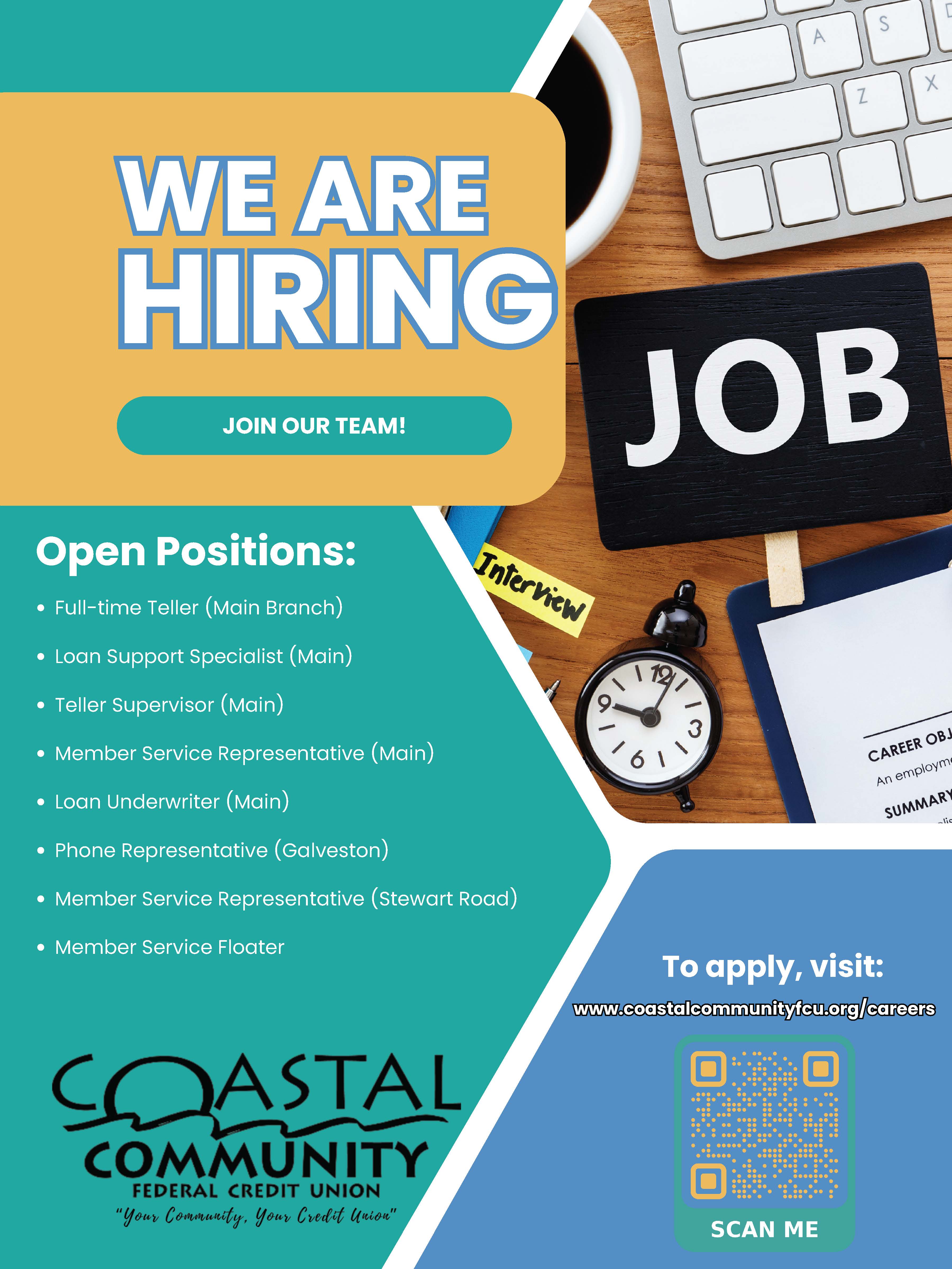 We're Hiring